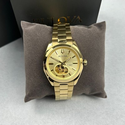 Bulova 97A182 Men's Surveyor Classic Automatic Watch Gold Tone