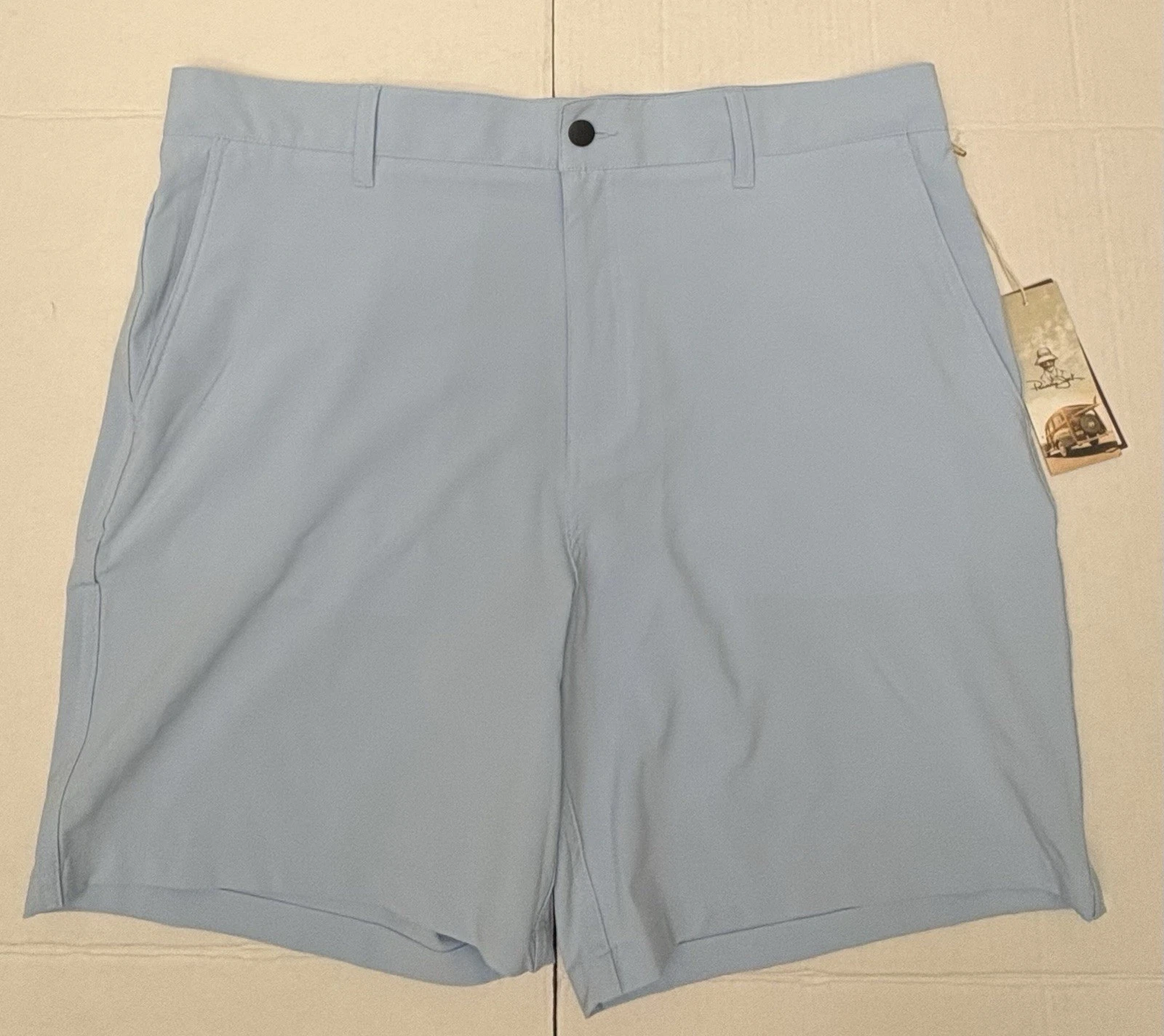 Panama Jack Men's Size 38 7" Hybrid Shorts Light Blue Golf / Performance - NWT