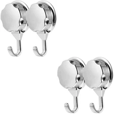 4 Pcs Suction Cup Hooks Punch Free Strong Vacuum Suction Cup Hooks Hangers
