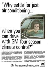 1968 General Motors: Four Season Climate Control Vintage Print Ad