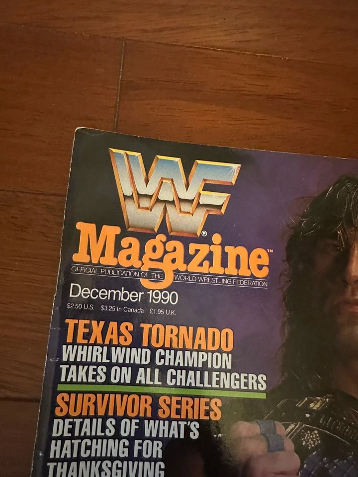 Журнал WWF декабрь 1990 Керри фон Эрих, Техасский Торнадо, Серия WWE Survivor - Изображение 2 из 4