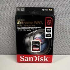 SanDisk Extreme PRO SDHC UHS-I 32GB Class 10 High Speed Waterproof Memory Card