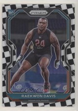 2020 Panini Prizm Rookie Black & White Checker Prizm Raekwon Davis #341 nd3