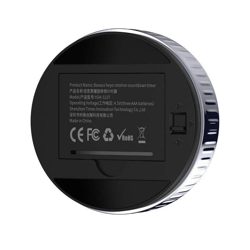 Baseus Heyo Rotation Countdown Timer, schwarz - Bild 3 von 4