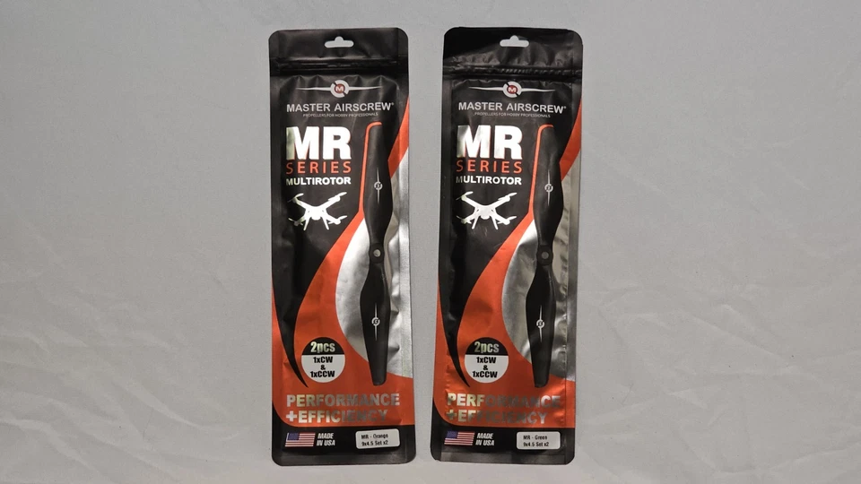 Master Airscrew Propeller 12 x 4.5 MR Propeller GREEN & ORANGE - Image 2 of 4