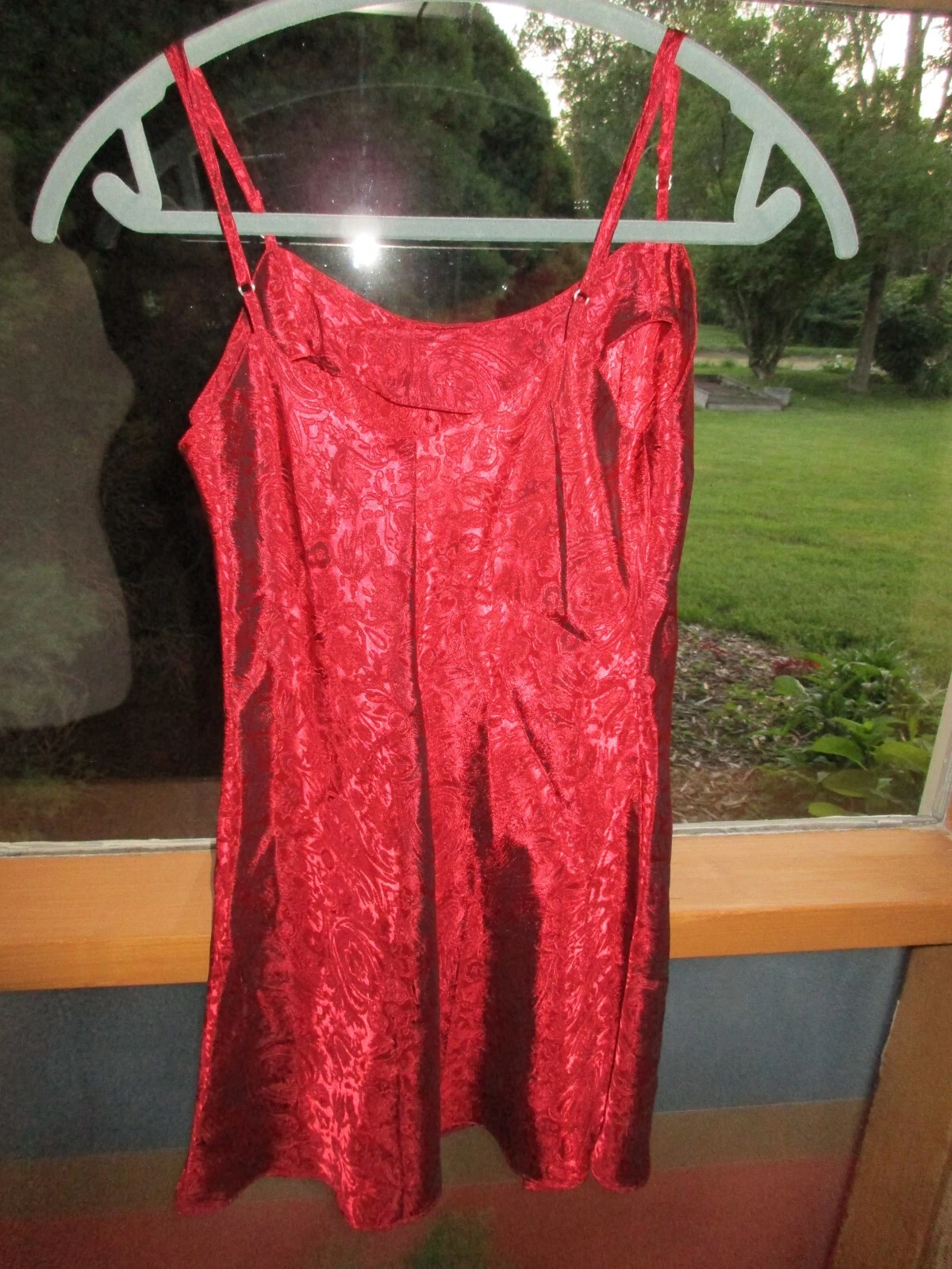 UNDERCOVER Victoria's Secret abito rosso slip camicia da notte camicia da notte disegno floreale S