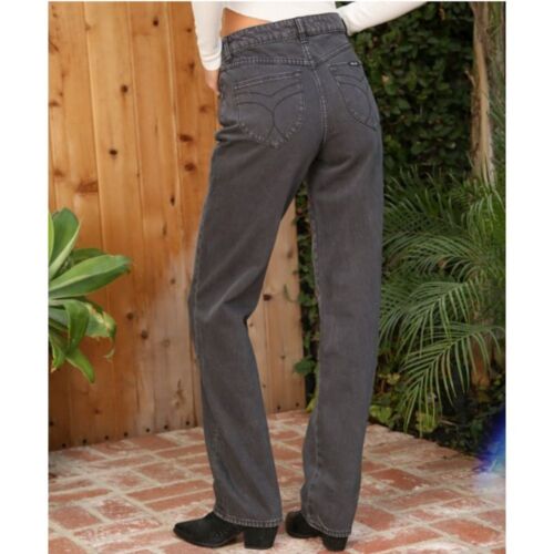 Rollas Classic Straight High Rise Reg Fit Jeans Vintage Schwarz Gr. Frey Saum 24 q - Bild 2 von 9