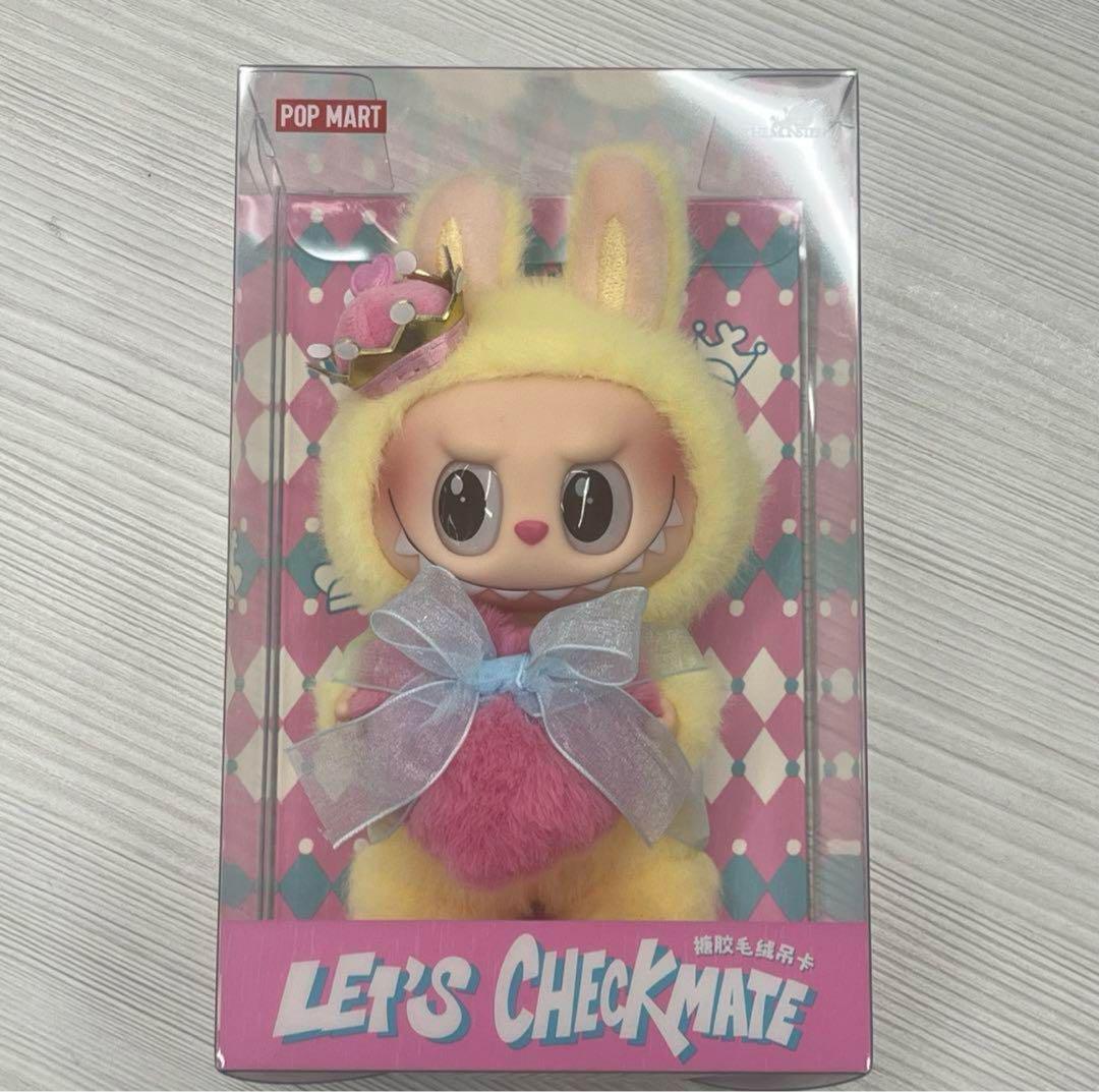 POP MART THE MONSTERS Let's Checkmate Plush Toy LABUBU POP MART THE MONSTERS Let's Checkmate Plush Toy LABUBU