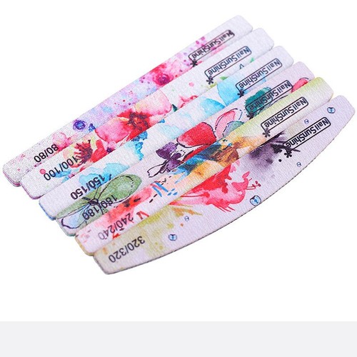 6pcs/lot Sandpaper Nail File for Gel Manicure Buffer Tools Nail Gel Polish Files - Picture 7 of 16