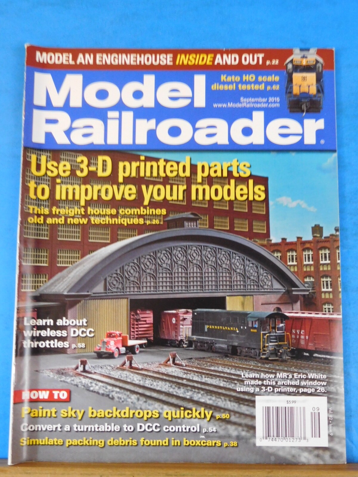 Model Railroader Magazine 2015 September 3-D Printed Parts to Improve Your Model