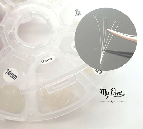 Color Premade Volume Fans 5D 0.07 CC Mix 8-15 Pointy Stems Handmade Fans - Picture 9 of 12