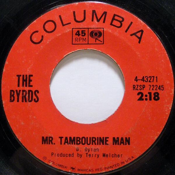 The Byrds - Mr. Tambourine Man - Columbia - 4-43271 - 7", Single, Styrene,  Pit 1 | eBay