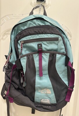 The North Face Recon Women Backpack Padded Laptop Aqua Blue  display picture 2