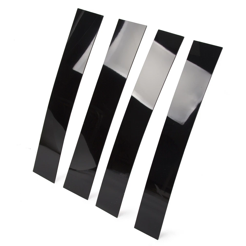 Gloss Black B-Pillar Posts Door Trim Cover Kit 4PC For Cadillac Escalade 07-14 - Image 2 of 4