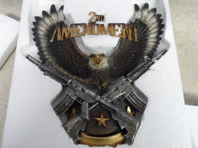 NOS 2nd Amendment Adler Plakette 6X6 Ornament RA6869