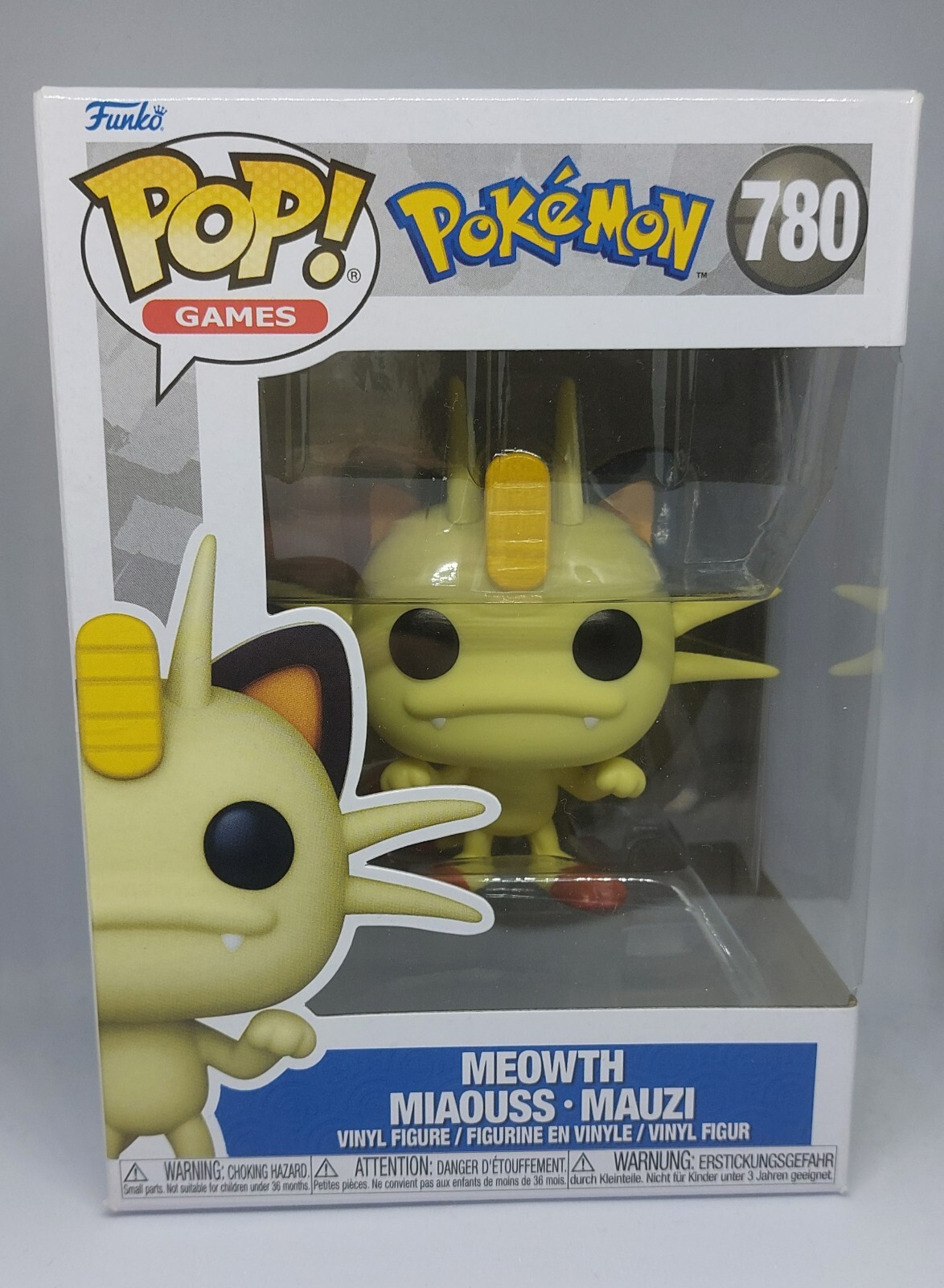 Funko Pop Games! Pokémon Meowth Vinyl Figure - #780 - New and Sealed