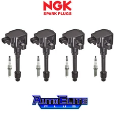 Set of 4 Ignition Coil & NGK Spark Plug 4PCS for 16-20 Honda Civic/ Fit L4 UF749
