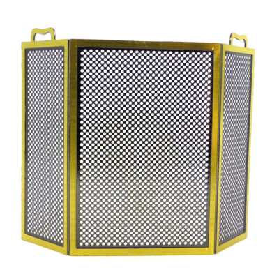 Creal 767011 Kaminschild Kamin Schirm Metall 1:12 für Puppenhaus NEU!#