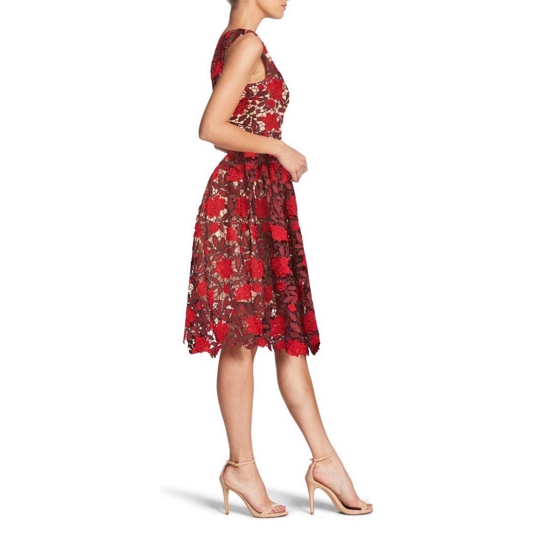 dress the population rita Dress the population Anthropologie BHLDN Rita dress pink size Large