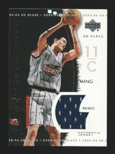 2003-04 UD Glass Game Gear Jersey Yao Ming GG-YM