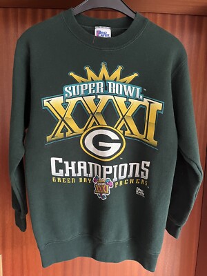 Green Bay Packers Football Sweater Pro Player vintage S NFL 1997 Super Bowl 31
