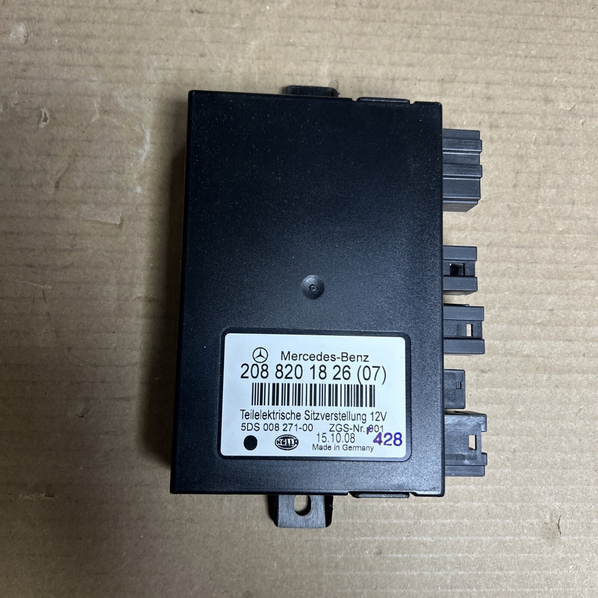 A2088201826 MERCEDES BENZ C208 W208 CONTROL UNIT SEAT ADJUSTMENT