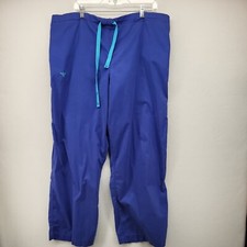 COUTURE Womens Scrub Pants Blue Size XL X-LAR...