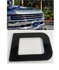 Black Super Duty Premium Hood Grill Inserts ABS Letters for 2017-2022 Ford F250