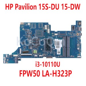 For HP Pavilion 15S-DU 15-DW Laptop Motherboard i3-10110U FPW50 LA-H323P Tested