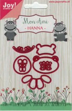 Mon Ami - Hanna / Nilpferd - Stanzschablone von Joy!Crafts (6002/1039)