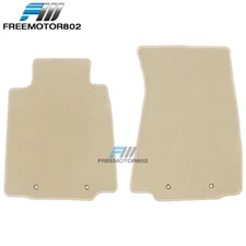 For 09-20 Nissan 370Z Floor Mats Liner Front Left Right Nylon Beige Carpets 2PCS