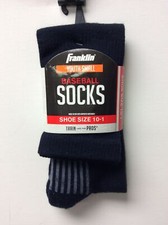 Franklin Youth Small Baseball Socks Navy Shoe Size 10-1