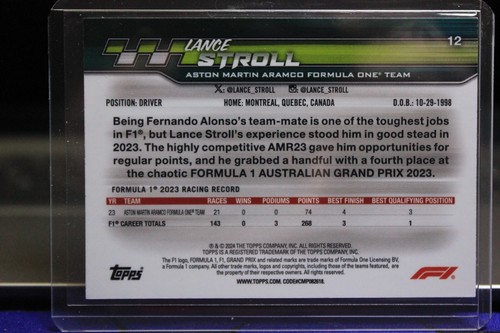 2024 F1 Paddock Pass Lance Stroll X-Fractor - Picture 2 of 2
