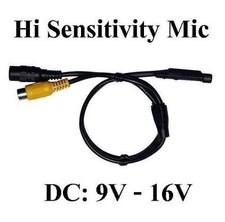 Mini high sensitivity Microphone for CCTV survelliance DVR Systems
