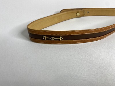 ✨美品✨ GUCCI horse bit leather belt y2k Vintage Gucci Horsebit Belt Unisex Size 30 | eBay