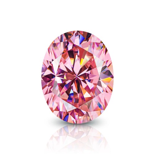 Pietra diamantata rosa Moissainte pietre preziose sfuse con materiale anello certificato GRA - Foto 24 di 29