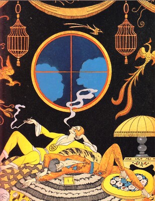 La Paresse (Laziness) : Georges Barbier : Archival Quality Art Print 