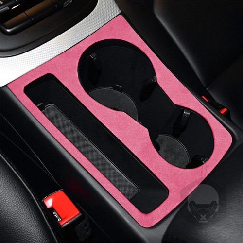 For Audi A4 B8 A5 Q5 2009-16 Suede Pink Water Cup Holder Panel Cover Accessories - Picture 3 of 9