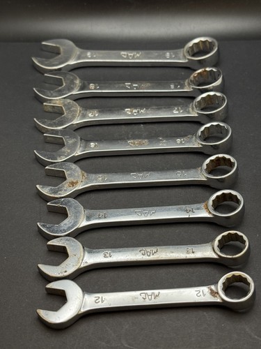 MAC Tools CS212-CS219MM 12-19mm Short Metric Combination Wrench Set USED - Picture 5 of 6