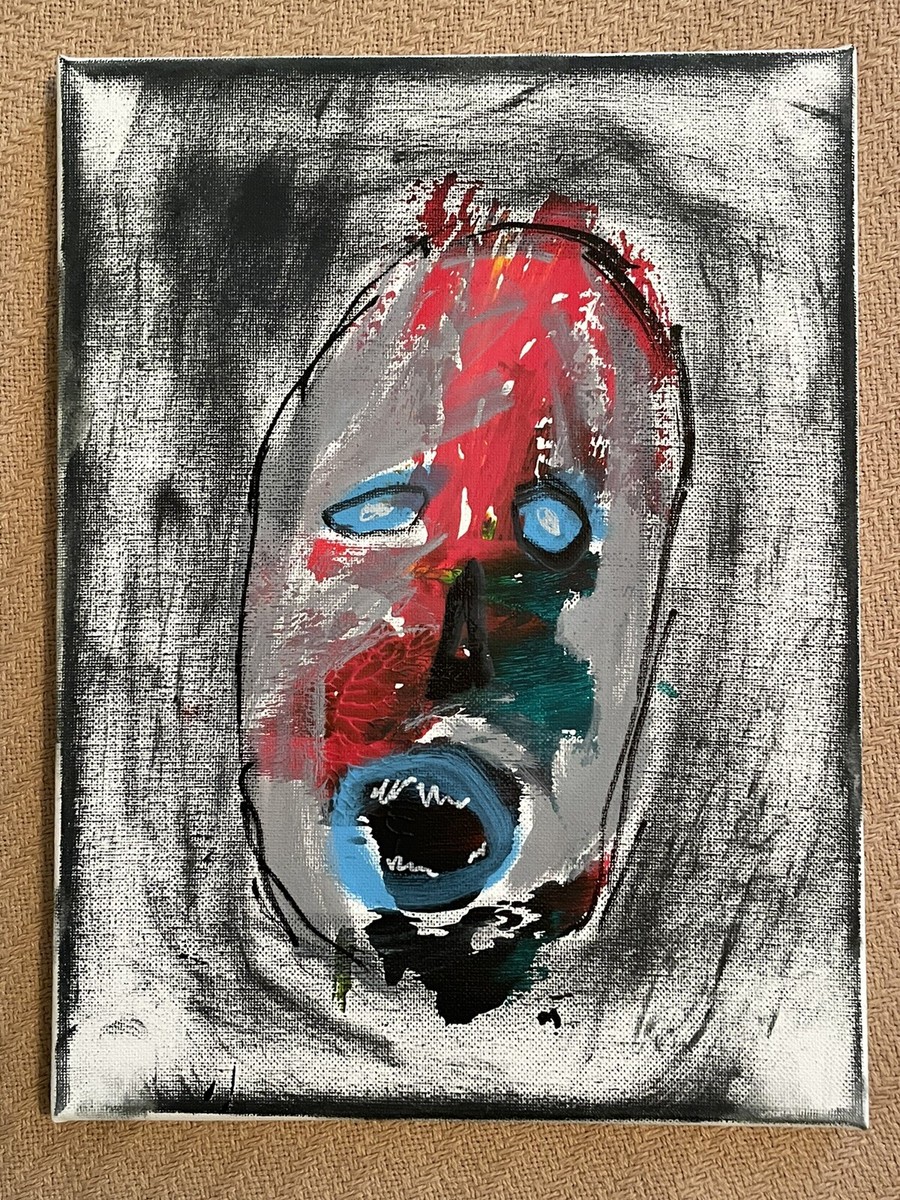 buckethead バケットヘッド サイン入り絵画 Buckethead Painting