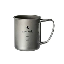 snow peak Titanium Single Mug Cup 220ml Folding Handle MG-141 w/ Tracking NEW