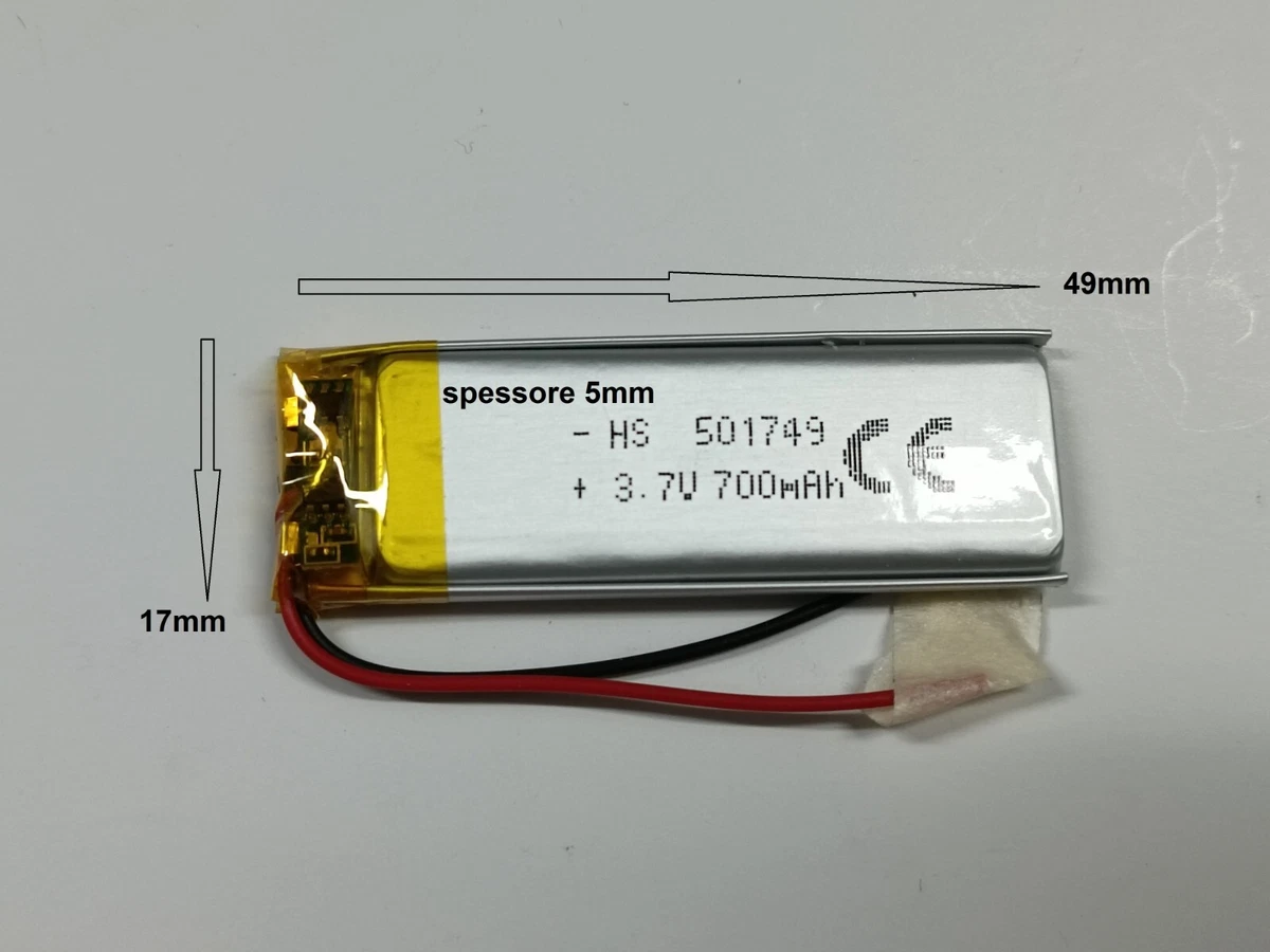 Batterie a llitio di polimery ricaricabile 3.7v mp4 gps Batterie a llitio di polimery ricaricabile 3.7v mp4 gps