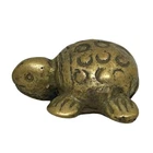 Tortoise Turtle Buddha Pocket Amulet Brass #1