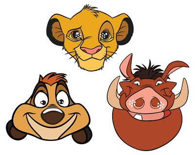 The Lion King Official Disney Variety 2D Card Party Masks Pack