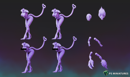 Daemonettes of Excess, 5-10 multipart minis incl pinup, in 8K by PS Minis - Picture 26 of 26