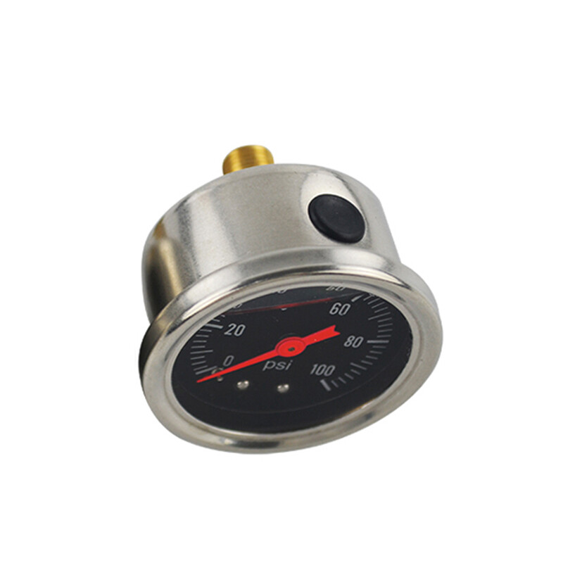 Universal Black 1/8" NPT Fuel Pressure Gauge Liquid 0100 psi Oil Pressure Gauge eBay