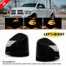 Sequential LED Mirror Turn Signal Puddle Light For 2009-2018 Dodge Ram 1500 2500