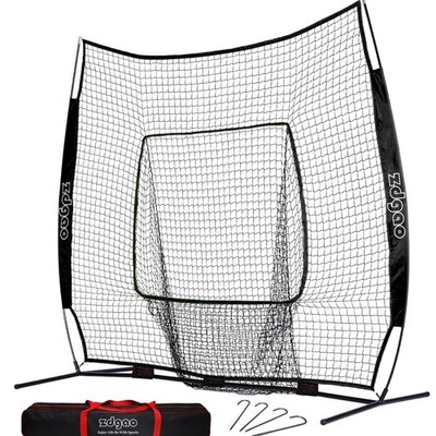 7×7ft Baseball Softball Practice Net- Portable Baseball Net for Batting, Hitt...