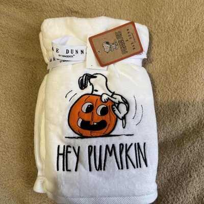 2er Set Peanuts Snoopy Rae Dunn Hey Pumpkin Halloween Luxe Badezimmer Handtücher
