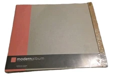 American Crafts 12" x 12" Chipboard Modern D-Ring Album Pink & Gray 